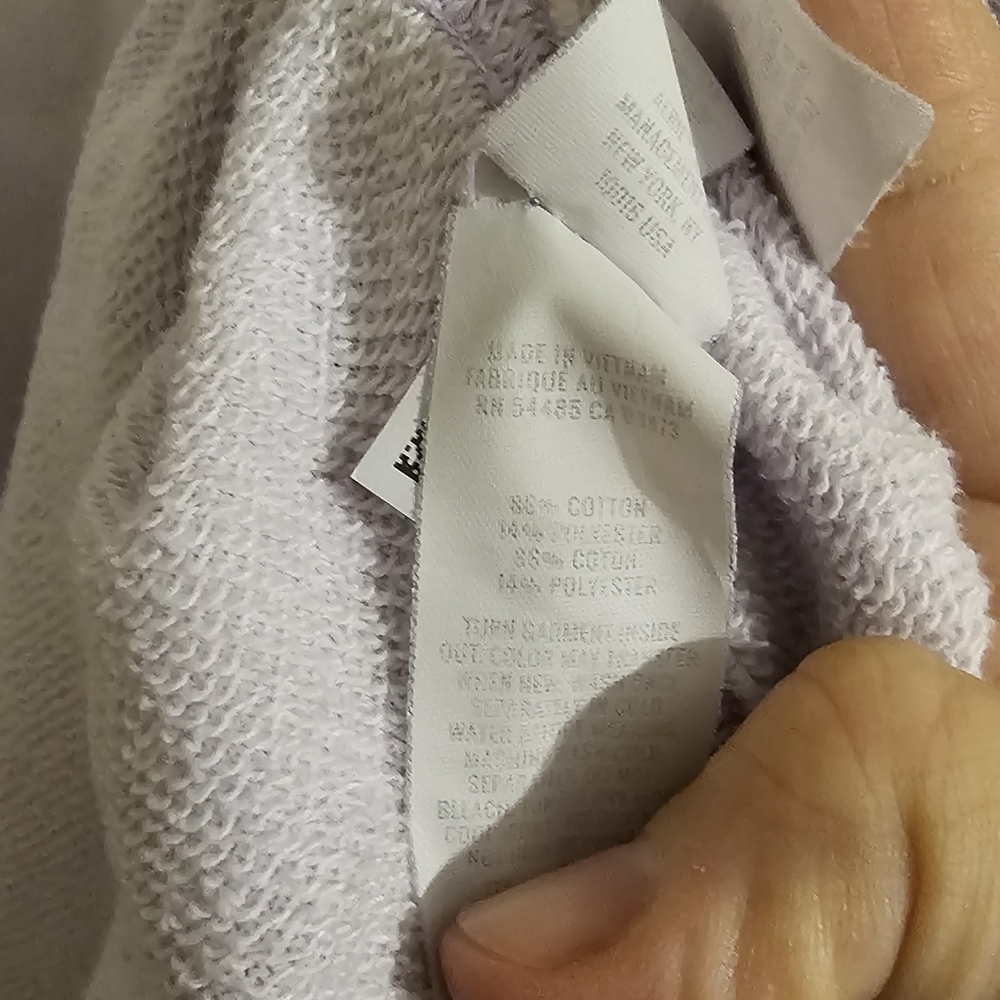 Aerie Smiley Purple Pullover V Neck Sweater Medium - Picture 6 of 7